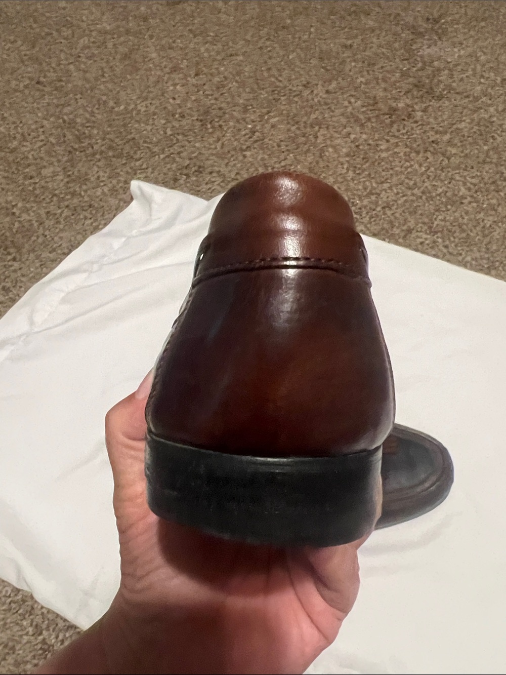 Johnston & Murphy black/brown tassel loafer - Picture 6 of 9